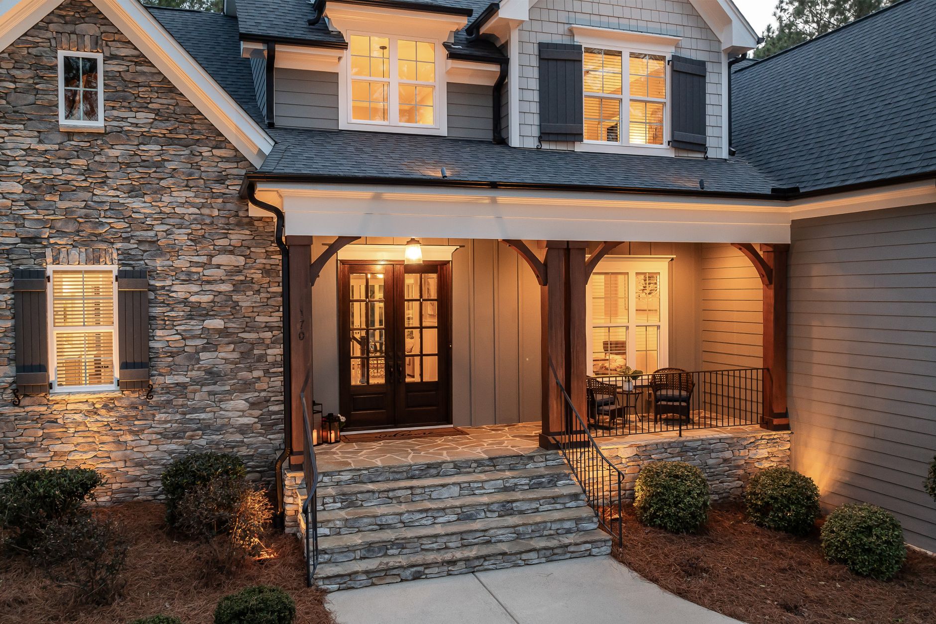 A welcoming front porch.